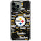 NFL Pittsburgh Steelers Black Blast iPhone 14 Pro Max Clear Case