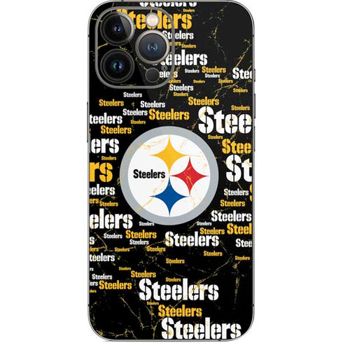 NFL Pittsburgh Steelers Black Blast iPhone 14 Pro Max Skin