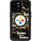 NFL Pittsburgh Steelers Black Blast iPhone 14 Pro Max Waterproof Case