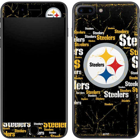 NFL Pittsburgh Steelers Black Blast iPhone 8 Plus Skin