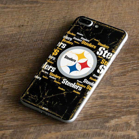 NFL Pittsburgh Steelers Black Blast iPhone 8 Plus Skin