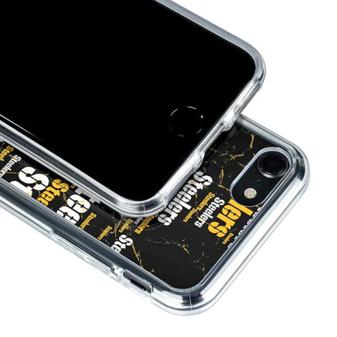 NFL Pittsburgh Steelers Black Blast iPhone SE (2nd & 3rd Gen) Clear Case