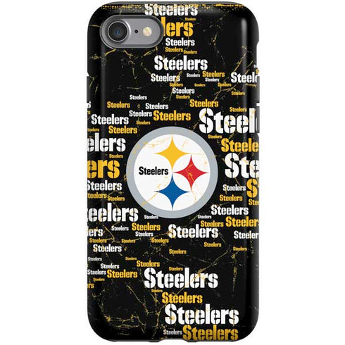 NFL Pittsburgh Steelers Black Blast iPhone SE (2nd & 3rd Gen) Pro Case