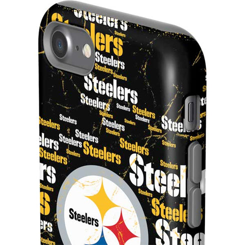 NFL Pittsburgh Steelers Black Blast iPhone SE (2nd & 3rd Gen) Pro Case