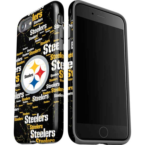 NFL Pittsburgh Steelers Black Blast iPhone SE (2nd & 3rd Gen) Pro Case