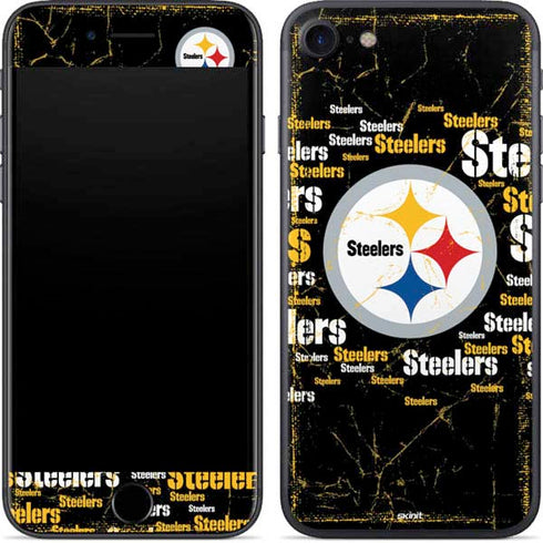 NFL Pittsburgh Steelers Black Blast iPhone SE (2nd & 3rd Gen) Skin