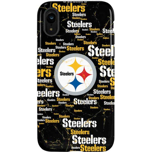 NFL Pittsburgh Steelers Black Blast iPhone XR Pro Case