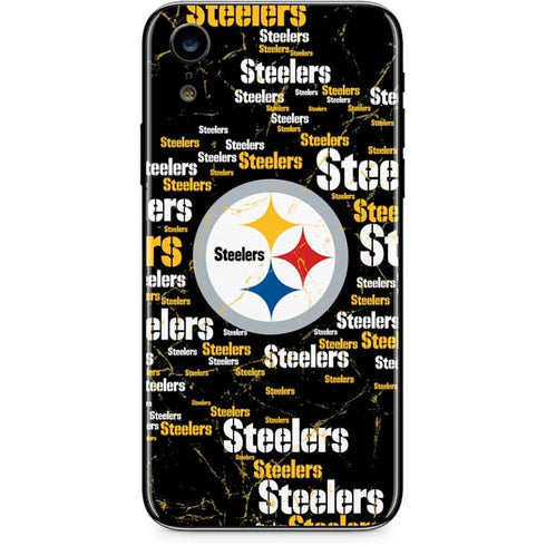 NFL Pittsburgh Steelers Black Blast iPhone XR Skin