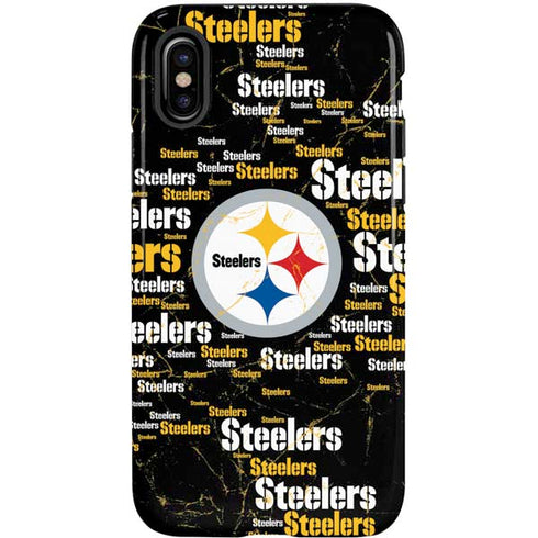 NFL Pittsburgh Steelers Black Blast iPhone XS Pro Case