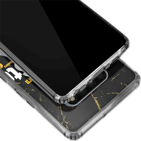 NFL Pittsburgh Steelers Black Blast LG Stylo 6 Clear Case