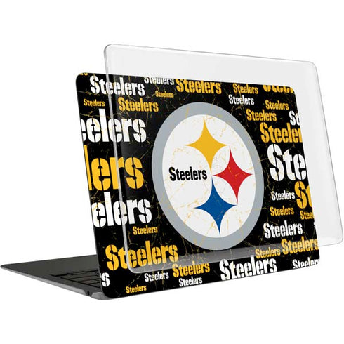 NFL Pittsburgh Steelers Black Blast MacBook Air 13in (2020) Case plus Skin