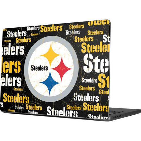 NFL Pittsburgh Steelers Black Blast MacBook Pro 14in (2021-24) Skin