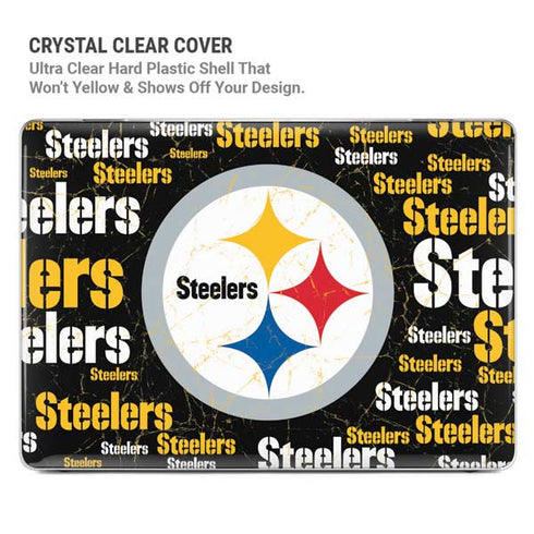 NFL Pittsburgh Steelers Black Blast MacBook Pro 16in (2021-25) Case plus Skin
