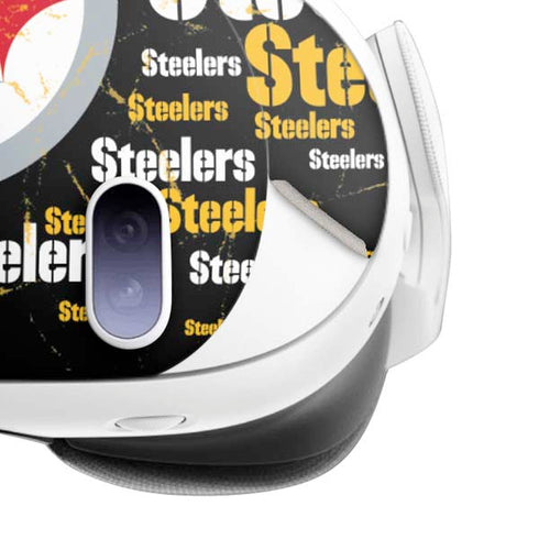 NFL Pittsburgh Steelers Black Blast Meta Quest 3 Skin