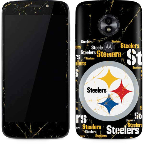NFL Pittsburgh Steelers Black Blast Moto E5 Play Skin
