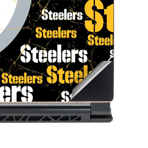 NFL Pittsburgh Steelers Black Blast MSI GS65 Stealth Laptop Skin