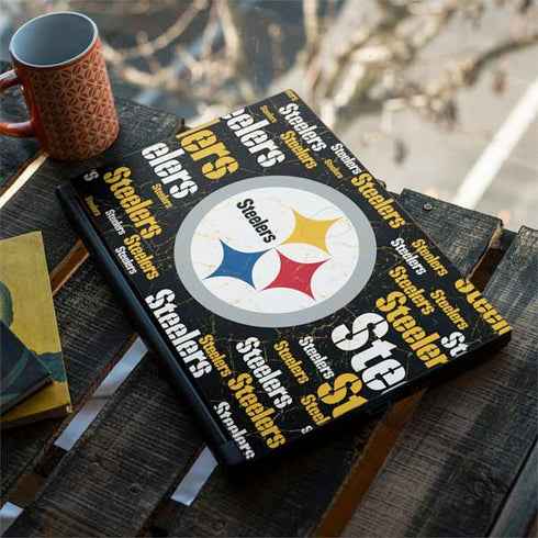 NFL Pittsburgh Steelers Black Blast MSI GS65 Stealth Laptop Skin