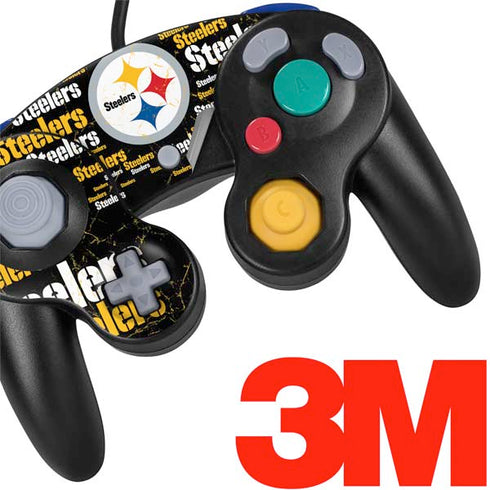 NFL Pittsburgh Steelers Black Blast Nintendo GameCube Controller Skin