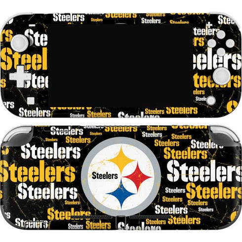 NFL Pittsburgh Steelers Black Blast Nintendo Switch Lite Skin
