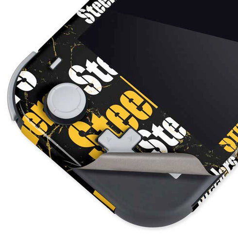 NFL Pittsburgh Steelers Black Blast Nintendo Switch Lite Skin