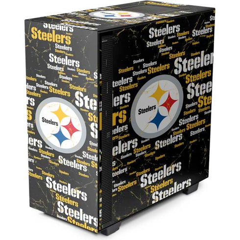 NFL Pittsburgh Steelers Black Blast NZXT H510 Compact ATX Mid-Tower Case Skin