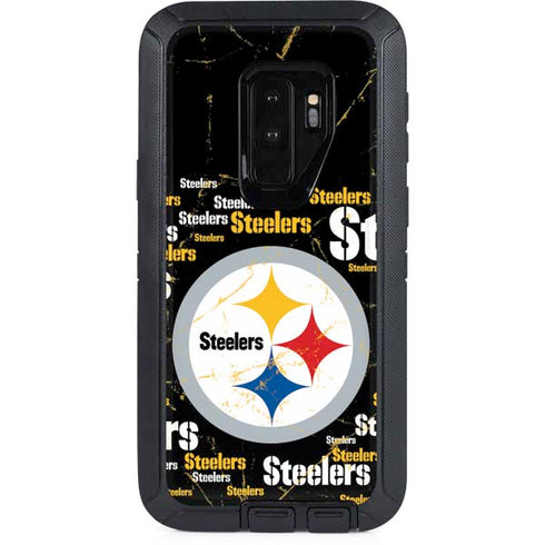 NFL Pittsburgh Steelers Black Blast Otterbox Defender Galaxy Skin