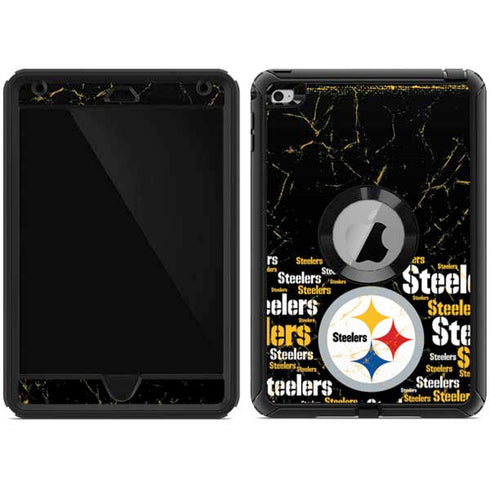 NFL Pittsburgh Steelers Black Blast Otterbox Defender iPad Skin