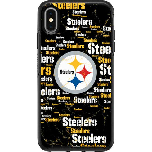 NFL Pittsburgh Steelers Black Blast Otterbox Symmetry iPhone Skin