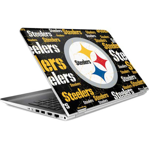 NFL Pittsburgh Steelers Black Blast HP Pavilion Skin