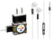 NFL Pittsburgh Steelers Black Blast Phone Charger Skin