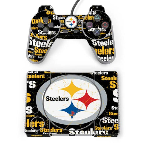 NFL Pittsburgh Steelers Black Blast PlayStation Classic Bundle Skin