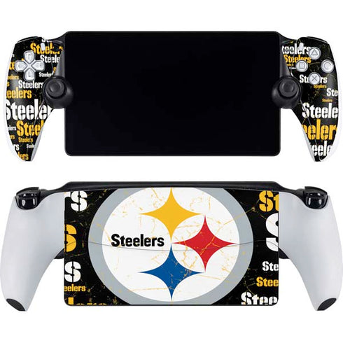 NFL Pittsburgh Steelers Black Blast PlayStation Portal Remote Player Skin