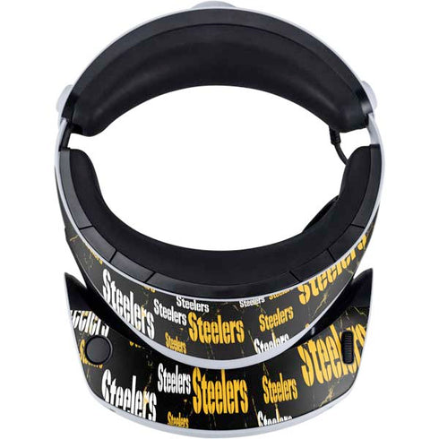 NFL Pittsburgh Steelers Black Blast PlayStation VR2 Skin