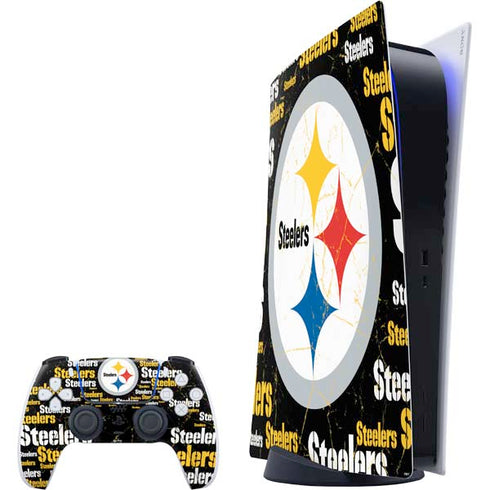 NFL Pittsburgh Steelers Black Blast PS5 Digital Edition Bundle Skin