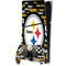 NFL Pittsburgh Steelers Black Blast PS5 Slim Digital Edition Bundle Skin