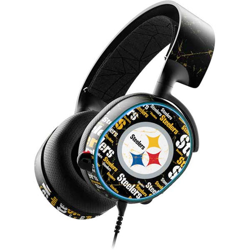 NFL Pittsburgh Steelers Black Blast SteelSeries Arctis 3 Skin
