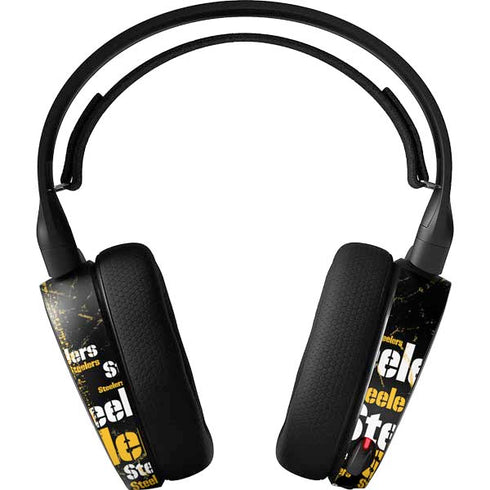 NFL Pittsburgh Steelers Black Blast SteelSeries Arctis 5 Skin