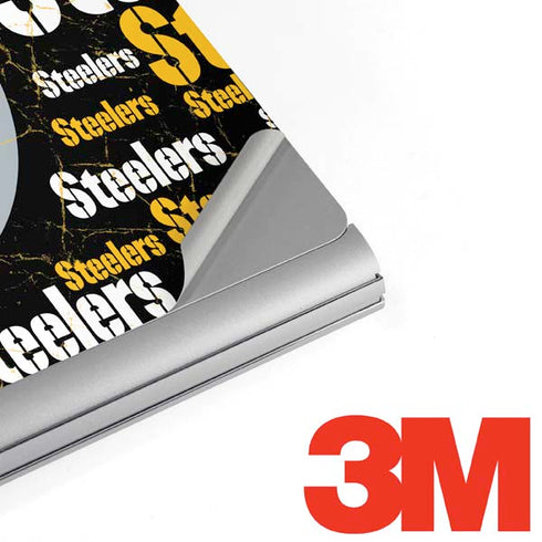 NFL Pittsburgh Steelers Black Blast Surface Book 2 13.5in Skin