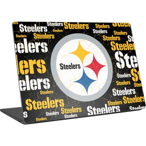 NFL Pittsburgh Steelers Black Blast Surface Laptop 4 15in Skin