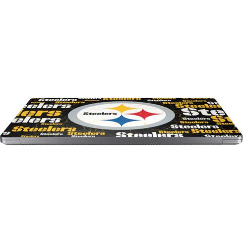 NFL Pittsburgh Steelers Black Blast Universal Laptop 16.6in (13.4 x 9.7in) Skin