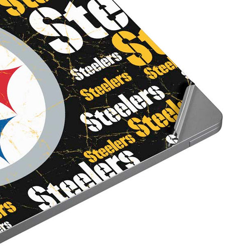 NFL Pittsburgh Steelers Black Blast Universal Laptop 17in (13.8 x 10in) Skin
