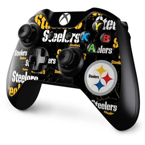 NFL Pittsburgh Steelers Black Blast Xbox One Controller Skin