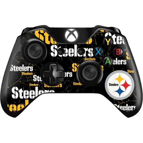 NFL Pittsburgh Steelers Black Blast Xbox One Controller Skin