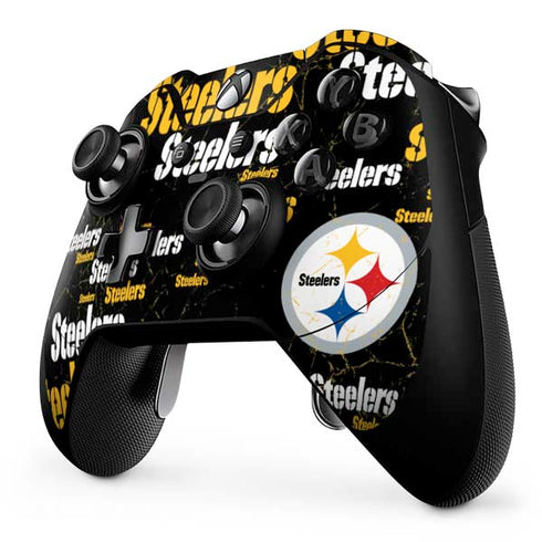 NFL Pittsburgh Steelers Black Blast Xbox One Elite Controller Skin