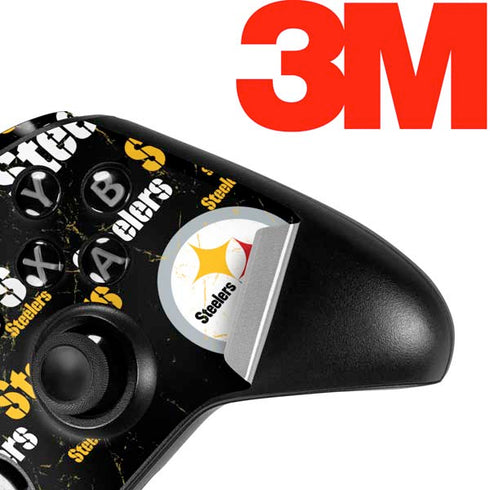 NFL Pittsburgh Steelers Black Blast Xbox One Elite Controller Skin