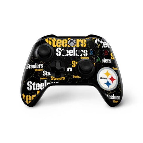 NFL Pittsburgh Steelers Black Blast Xbox One X Bundle Skin