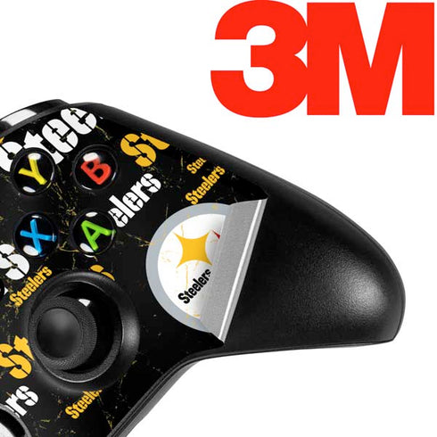 NFL Pittsburgh Steelers Black Blast Xbox One X Controller Skin