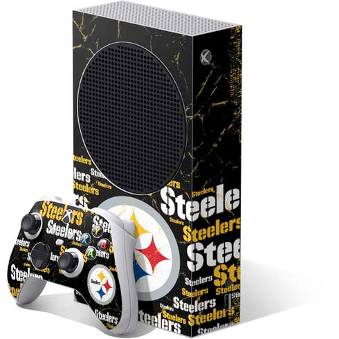NFL Pittsburgh Steelers Black Blast Xbox Series S Bundle Skin