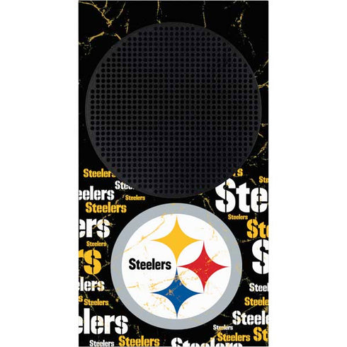 NFL Pittsburgh Steelers Black Blast Xbox Series S Console Skin