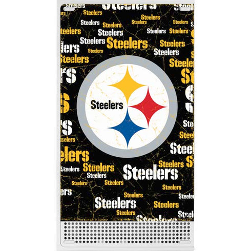 NFL Pittsburgh Steelers Black Blast Xbox Series S Console Skin